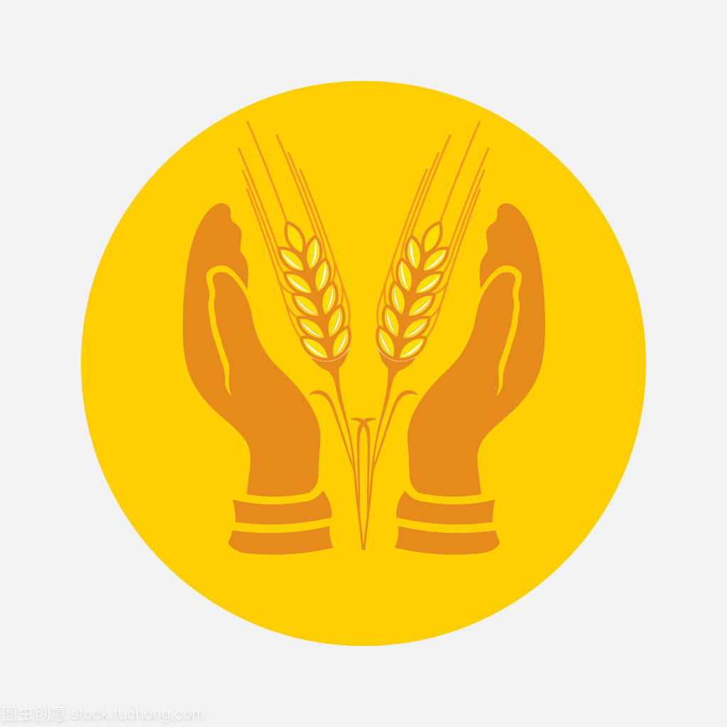 手执麦穗 农业文化与企业徽标的交融之美